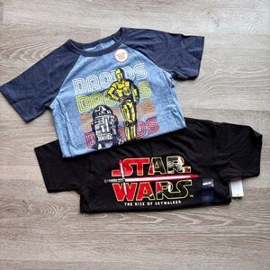 Boys 7 NWT Star Wars Tees